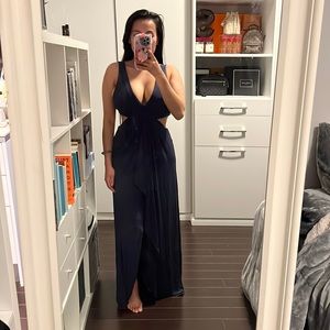 BCBG cut out maxi dress
